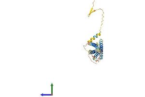 AlphaFold protein structure predicition of Human Recombinant TMEM176B Protein, UniprotID Q3YBM2 (TMEM176B Protein (AA 1-270) (His tag))