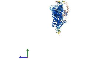 AlphaFold protein structure predicition of Human Recombinant CDK5RAP3 Protein, UniprotID Q96JB5