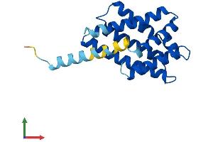 AlphaFold protein structure predicition of Human Recombinant TNFAIP8L1 Protein, UniprotID Q8WVP5