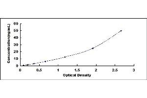 Typical standard curve (PIK3C3 ELISA Kit)