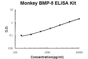 Monkey Primate BMP-5 PicoKine ELISA Kit standard curve (BMP5 ELISA Kit)