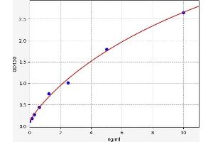 Typical standard curve (CRTC2 ELISA Kit)