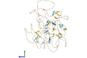 AlphaFold protein structure predicition of Human Recombinant EIF4ENIF1 Protein, UniprotID Q9NRA8 (EIF4ENIF1 Protein (AA 1-985) (His tag))