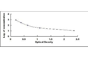 Typical standard curve (Carnosine (Car) ELISA Kit)