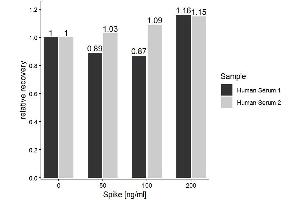The ST/5-HT (Serotonin/5-Hydroxytryptamine) ELISA Kitwas tested for Spiking and Recovery. (Serotonin ELISA Kit)