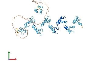 AlphaFold protein structure predicition of Human Recombinant ZNF471 Protein, UniprotID Q9BX82
