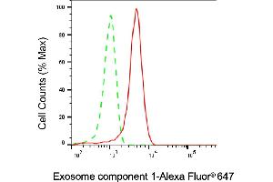 Flow cytometric analysis of Exosome component 1 expression in HepG2 cells using Exosome component 1 antibody (ABIN7798545), 1:1,000). (EXOSC1 antibody)