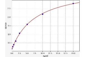 Typical standard curve (C1QTNF1 ELISA Kit)