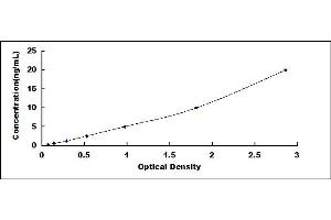 Typical standard curve (Estrogen Receptor alpha ELISA Kit)