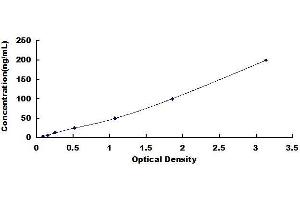 Typical standard curve (MMP 9 ELISA Kit)