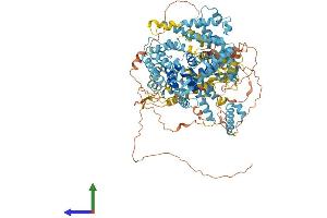 AlphaFold protein structure predicition of Human Recombinant RGSL1 Protein, UniprotID A5PLK6 (RGSL1 Protein (AA 1-1076) (His tag))