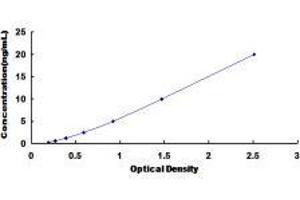 Typical standard curve (Annexin a1 ELISA Kit)