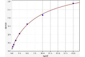 Typical standard curve (IgE ELISA Kit)