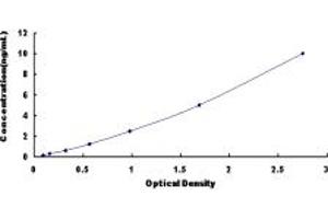 Typical standard curve (CXCR4 ELISA Kit)