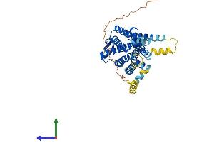 AlphaFold protein structure predicition of Mouse Recombinant Galr3 Protein, UniprotID O88853 (GALR3 Protein (AA 1-370) (His tag))