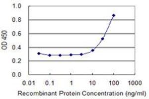 Detection limit for recombinant GST tagged ING2 is 3 ng/ml as a capture antibody. (ING2 antibody  (AA 1-280))