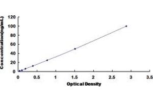 Typical standard curve