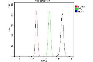 Flow Cytometry analysis of HL-60 cells using anti-MDH1 antibody (ABIN7602039). (MDH1 antibody  (AA 56-334))