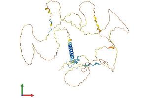 AlphaFold protein structure predicition of Human Recombinant PAG1 Protein, UniprotID Q9NWQ8 (PAG1 Protein (AA 1-432) (His tag))