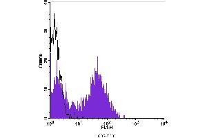 Flow Cytometry (FACS) image for anti-CD5 (CD5) antibody (FITC) (ABIN2144469) (CD5 antibody  (FITC))