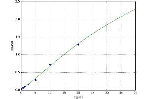 A typical standard curve (MYL3/CMLC1 ELISA Kit)