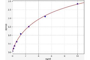 Typical standard curve (MMP17 ELISA Kit)