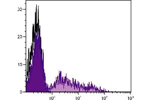 Rabbit peripheral blood lymphocytes were stained with Mouse Anti-Rabbit RLA-DQ-FITC. (RLA-DQ antibody)