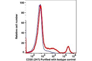 Flow Cytometry (FACS) image for anti-Membrane-Spanning 4-Domains, Subfamily A, Member 1 (MS4A1) antibody (ABIN2704210) (CD20 antibody)