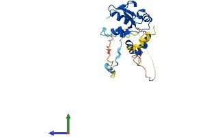AlphaFold protein structure predicition of Mouse Recombinant Terb2 Protein, UniprotID Q9D494 (Terb2 Protein (AA 1-218) (His tag))