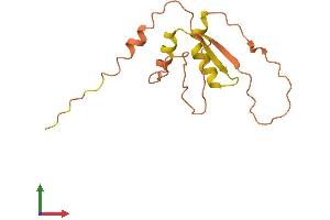 AlphaFold protein structure predicition of Human Recombinant C5orf63 Protein, UniprotID A6NC05 (C5ORF63 Protein (AA 1-138) (His tag))