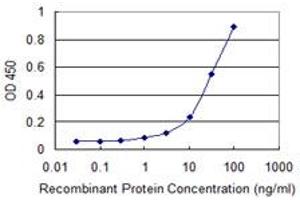 Detection limit for recombinant GST tagged RNF114 is 1 ng/ml as a capture antibody. (RNF114 antibody  (AA 1-228))