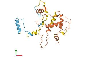 AlphaFold protein structure predicition of Human Recombinant CTSL3P Protein, UniprotID Q5NE16 (CTSL3P Protein (AA 1-218) (His tag))