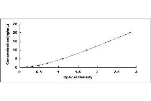 Typical standard curve