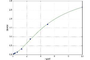 A typical standard curve (CD44 ELISA Kit)