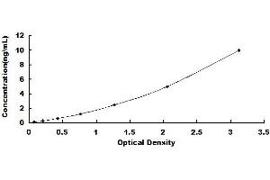 Typical standard curve (Dermokine ELISA Kit)