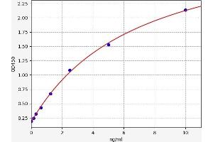 Typical standard curve (PRTN3 ELISA Kit)