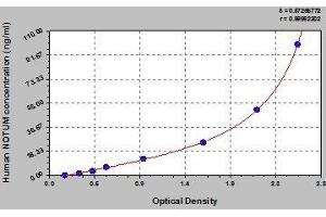 Typical standard curve (NOTUM ELISA Kit)