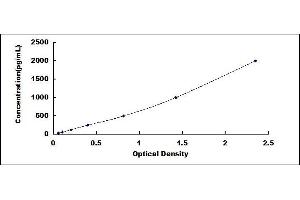 Typical standard curve (NR1D1 ELISA Kit)
