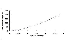 Typical standard curve (RBP4 ELISA Kit)