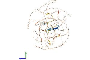 AlphaFold protein structure predicition of Mouse Recombinant Gm5592 Protein, UniprotID Q3V0A6 (GM5592 Protein (AA 1-857) (His tag))