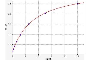 Typical standard curve (HNF1A ELISA Kit)