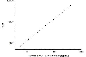 Typical standard curve (SNCG CLIA Kit)