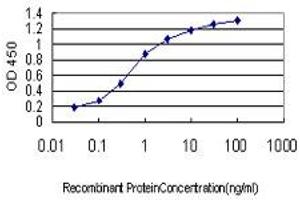 Detection limit for recombinant GST tagged GAS2L3 is approximately 0. (GAS2L3 antibody  (AA 595-694))
