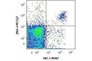 Flow Cytometry (FACS) image for anti-Natural Cytotoxicity Triggering Receptor 1 (NCR1) antibody (PE-Cy7) (ABIN2659246) (NCR1 antibody  (PE-Cy7))