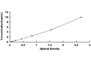 Typical standard curve (GRP78 ELISA Kit)