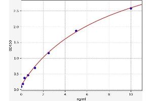 Typical standard curve (CAMK2N2 ELISA Kit)