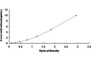 Typical standard curve (HMGCS1 ELISA Kit)