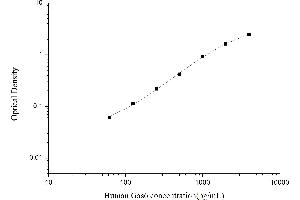 Typical standard curve (GAS6 ELISA Kit)