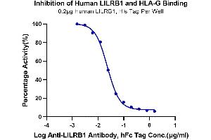 Binding Studies (Bind) image for Leukocyte Immunoglobulin-Like Receptor, Subfamily B (With TM and ITIM Domains), Member 1 (LILRB1) (AA 24-458) protein (His-Avi Tag) (ABIN7275185)