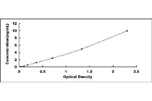 Typical standard curve (Suppressors Of Cytokine Signaling 1 ELISA Kit)